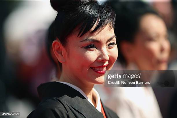 Actress Miyuki Matsuda attend the "Futatsume No Mado" premiere during the 67th Annual Cannes Film Festival on May 20, 2014 in Cannes, France.