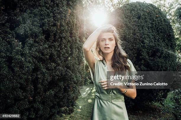 Model Elisa Sednaoui is photographed for Self Assignment on September 10, 2015 in Venice, Italy. Dress , Sandals , Watch .