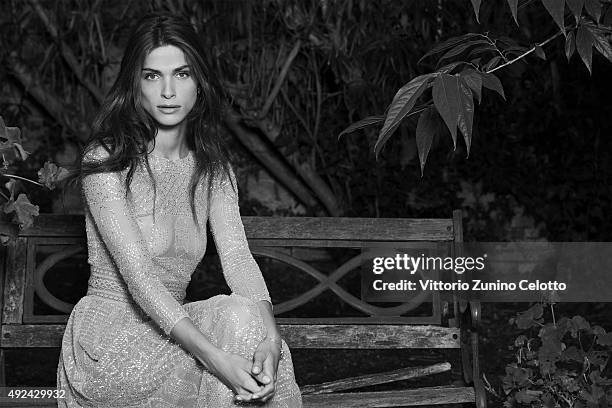 Model Elisa Sednaoui is photographed for Self Assignment on September 10, 2015 in Venice, Italy. Dress , Watch .