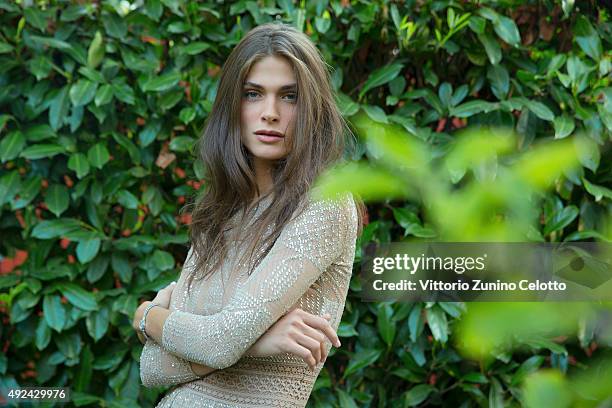 Model Elisa Sednaoui is photographed for Self Assignment on September 10, 2015 in Venice, Italy. Dress , Watch .