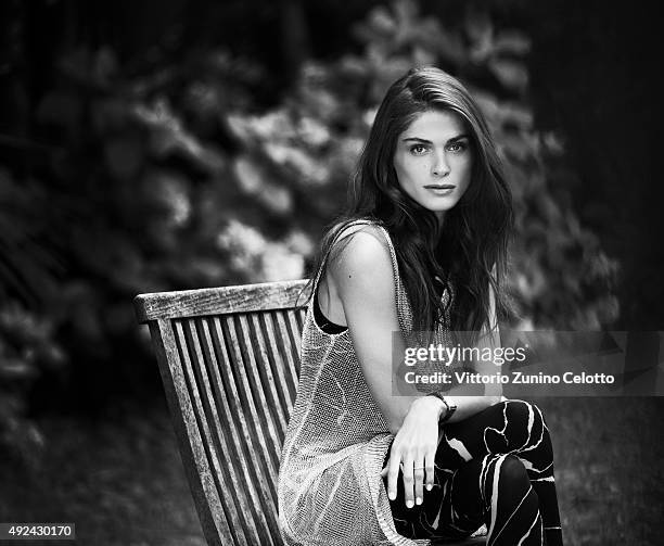 Model Elisa Sednaoui is photographed for Self Assignment on September 10, 2015 in Venice, Italy. Dress , Watch .