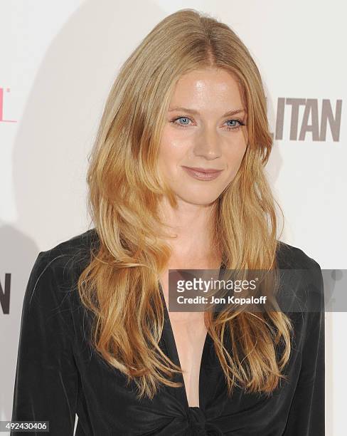 Actress Winter Ave Zoli arrives at Cosmopolitan Magazine's 50th Birthday Celebration at Ysabel on October 12, 2015 in West Hollywood, California.