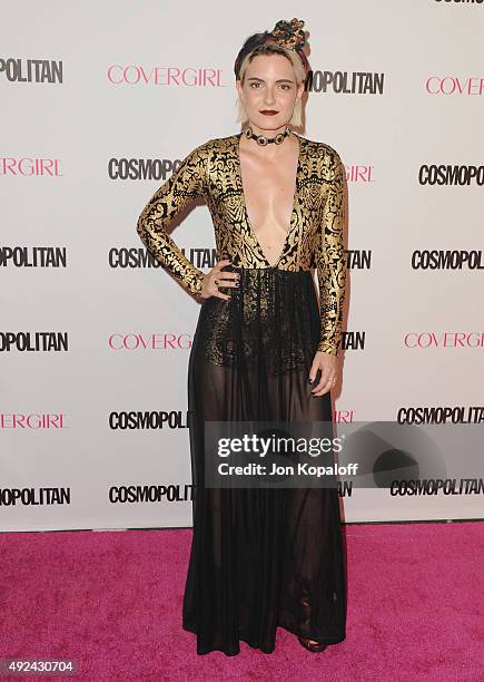 Fashion blogger Nikia Lee Provenzano arrives at Cosmopolitan Magazine's 50th Birthday Celebration at Ysabel on October 12, 2015 in West Hollywood,...