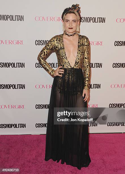 Fashion blogger Nikia Lee Provenzano arrives at Cosmopolitan Magazine's 50th Birthday Celebration at Ysabel on October 12, 2015 in West Hollywood,...