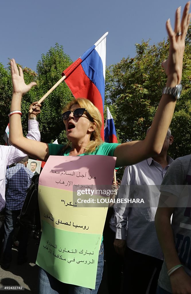 SYRIA-RUSSIA-CONFLICT-DAMASCUS-DEMONSTRATION