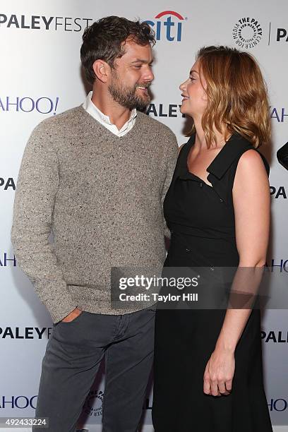 Joshua Jackson and Ruth Wilson attend "The Affair" screening at PaleyFest New York 2015 at The Paley Center for Media on October 12, 2015 in New York...