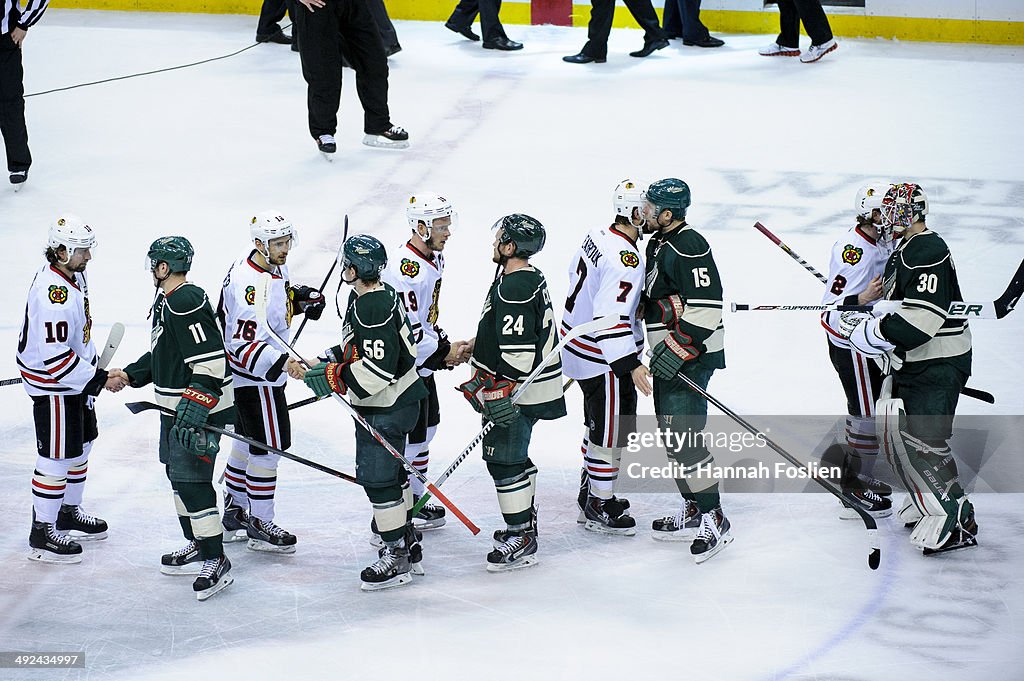 Chicago Blackhawks v Minnesota Wild - Game Six