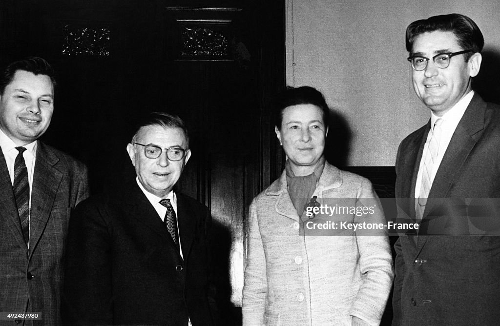 Simone De Beauvoir And Jean-Paul Sartre In Moscow