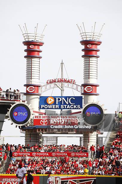 Power Stacks Reds 14 Great American Ballpark Power Stacks Stock Photos, High-Res Pictures ...