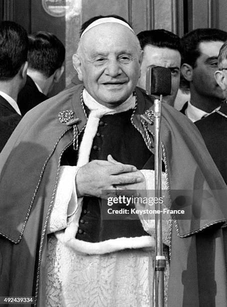 Speech of Pope John XXIII in March, 1963 in Rome, Italy.