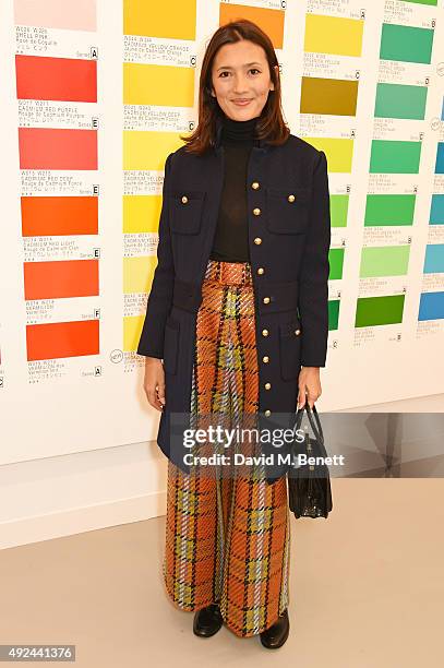 Hikari Yokoyama attends a VIP preview of the Frieze Art Fair 2015 in Regent's Park on October 13, 2015 in London, England.