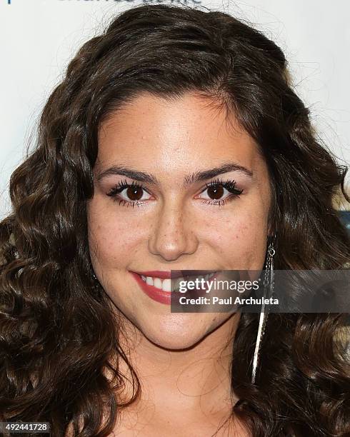 Actress Savannah Lathem attends The Teen Project's Hollywood red carpet event at The TCL Chinese 6 Theatres on October 12, 2015 in Hollywood,...