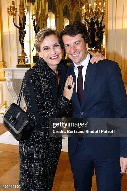 Melita Toscan du Plantier and her Nephew, Advisor Communication and Media Relations for the Mayor of Paris, Arthur Toscan du Plantier attend Actor...