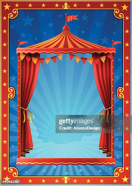 circus poster - cabaret stock illustrations