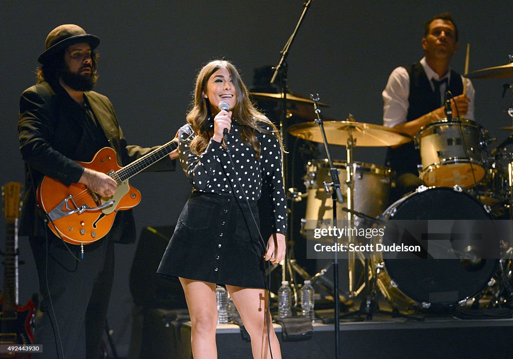 Musician Jade Castrinos performs onstage at The Orpheum Theatre on