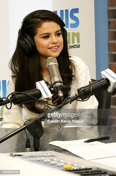 Selena Gomez visits "The Elvis Duran Z100 Morning Show" at Z100 Studio on October 13, 2015 in New York City.