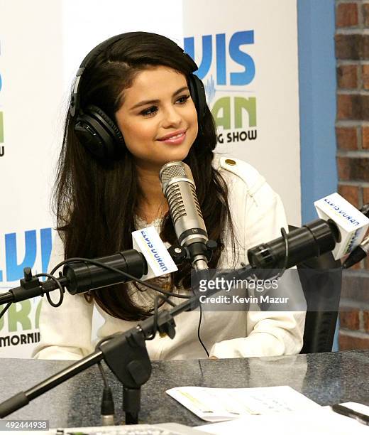 Selena Gomez visits "The Elvis Duran Z100 Morning Show" at Z100 Studio on October 13, 2015 in New York City.