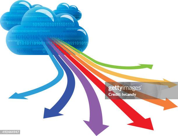 Cloud Computing And Arrows High-Res Vector Graphic