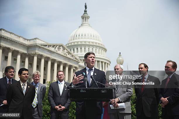 Rep. Ron Kind speaks during a news conference with a bipartisan group of House members outside the U.S. Capitol May 20, 2014 in Washington, DC. U.S....