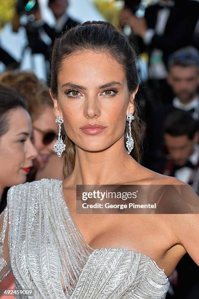 Alessandra Ambrosio attends the "Two Days, One Night" Premiere at the 67th Annual Cannes Film Festival on May 20, 2014 in Cannes, France.