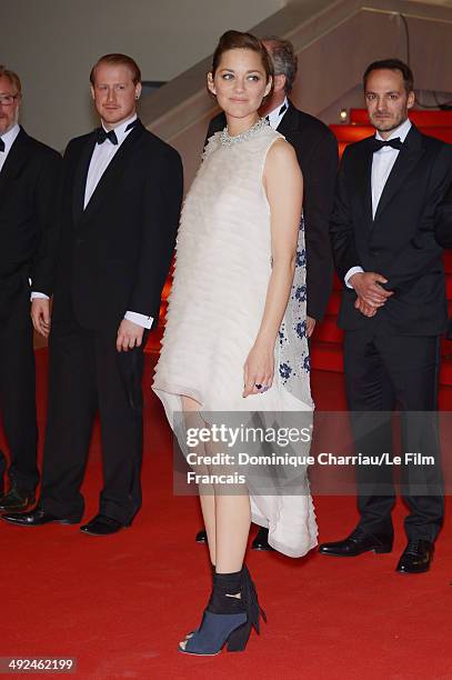 Marion Cotillard attends the "Two Days, One Night" premiere during the 67th Annual Cannes Film Festival on May 20, 2014 in Cannes, France.