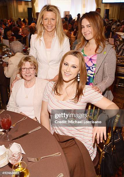 Jayni Chase , Caley Chase, Beverly Luke , and Emily Chase attend the National Audubon Society's Women In Conservation luncheon at The Plaza Hotel on...