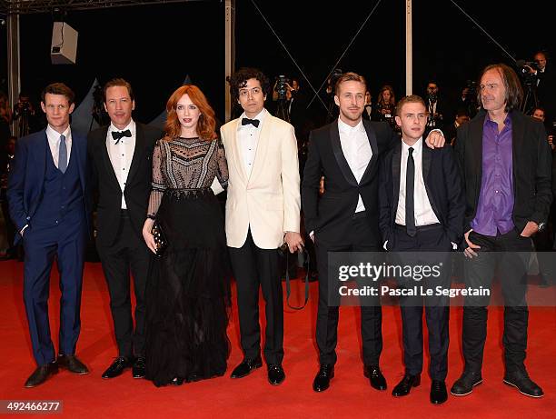 Matt Smith, Reda Kateb, Christina Hendricks, Geoffrey Arend, Ryan Gosling, Iain De Caestecker and Ben Mendelsohn attend the "Lost River" premiere...