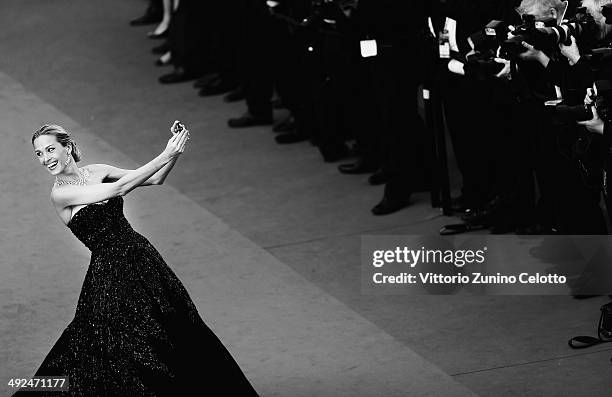 Petra Nemcova attends the 'Two Days, One Night' premiere during the 67th Annual Cannes Film Festival on May 20, 2014 in Cannes, France.