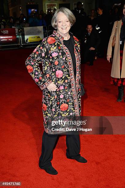 Maggie Smith attends a screening of "The Lady In The Van" during the BFI London Film Festival at Odeon Leicester Square on October 13, 2015 in...
