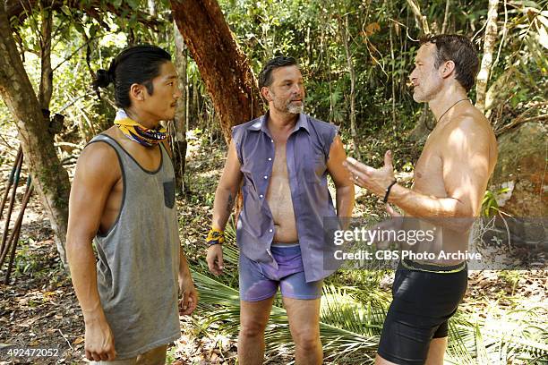 We Got A Rat" - Woo Hwang, Jeff Varner and Andrew Savage during the third episode of SURVIVOR, Wednesday, Oct. 7 . The new season in Cambodia, themed...