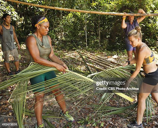 We Got A Rat" - Woo Hwang, Tasha Fox, Jeff Varner and Abi-Maria Gomes during the third episode of SURVIVOR, Wednesday, Oct. 7 . The new season in...