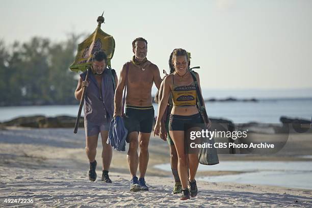 What's the Beef?" - Jeff Varner, Andrew Savage, Abi-Maria Gomes during the fourth episode of SURVIVOR, Wednesday, Oct. 14 . The new season in...