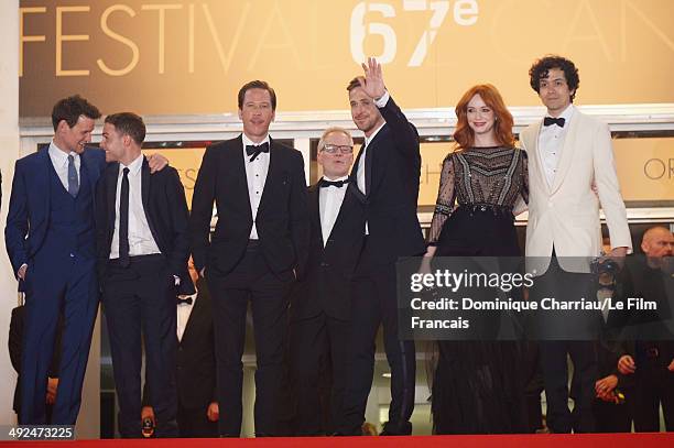 Matt Smith, Iain De Caestecker, Reda Kateb, Thierry Fremaux, Ryan Gosling, Christina Hendricks and Geoffrey Arend attend the "Lost River" Premiere...