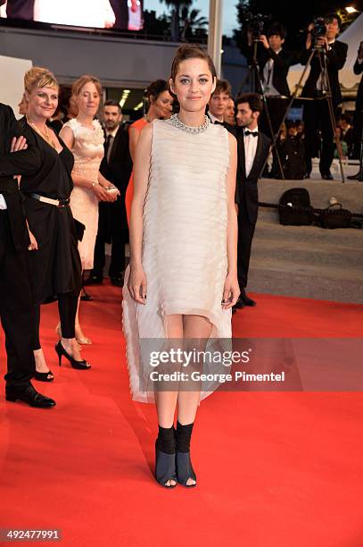 Marion Cotillard attends the "Two Days, One Night" Premiere at the 67th Annual Cannes Film Festival on May 20, 2014 in Cannes, France.