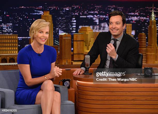 Charlize Theron Visits The Tonight Show Starring Jimmy Fallon Photos