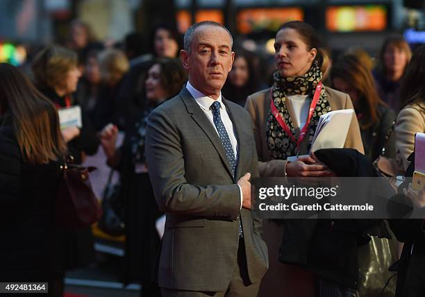 Nicholas Hytner attends the Centrepiece Gala, supported by the Mayor of London, for the premiere of 'The Lady In The Van' at Odeon Leicester Square...