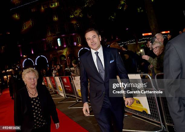 David Walliams attends the Centrepiece Gala, supported by the Mayor of London, for the premiere of 'The Lady In The Van' at Odeon Leicester Square...