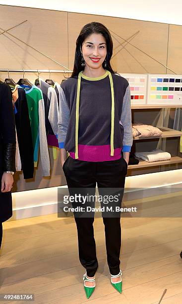Caroline Issa attends the Deconstructed Project with a private dinner hosted by Caroline Issa, David Shrigley and Massimo Nicosia on October 13, 2015...