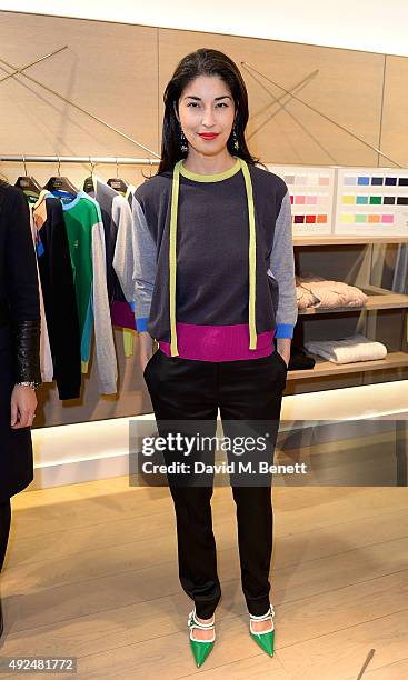 Caroline Issa attends the Deconstructed Project with a private dinner hosted by Caroline Issa, David Shrigley and Massimo Nicosia on October 13, 2015...