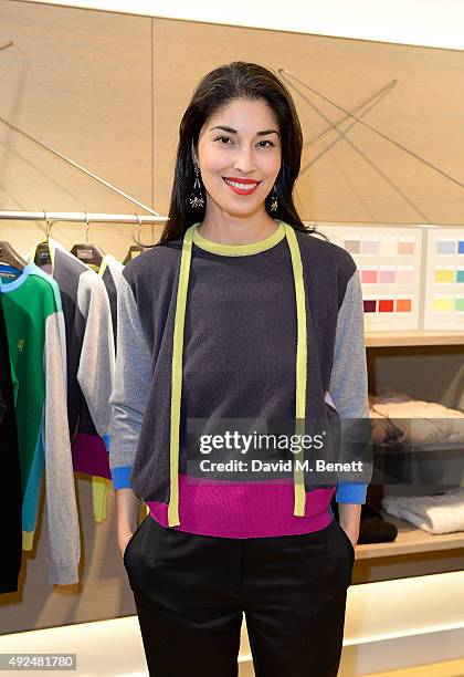 Caroline Issa attends the Deconstructed Project with a private dinner hosted by Caroline Issa, David Shrigley and Massimo Nicosia on October 13, 2015...