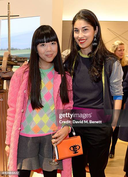 Susanna Lau and Caroline Issa attend the Deconstructed Project with a private dinner hosted by Caroline Issa, David Shrigley and Massimo Nicosia on...