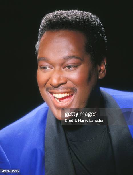 Singer Luther Vandross poses for a portrait in 1995 in Los Angeles, California.