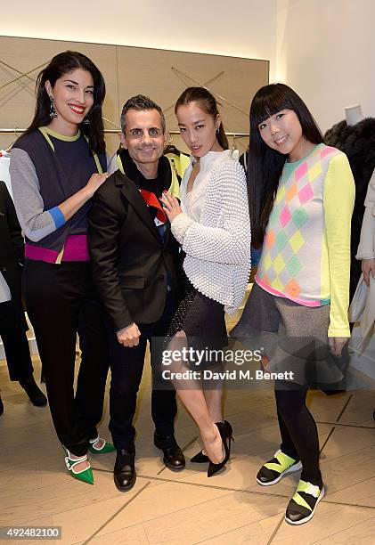 Caroline Issa, Massimo Nicosia, Yi Zhou and Susanna Lau attend the Deconstructed Project with a private dinner hosted by Caroline Issa, David...