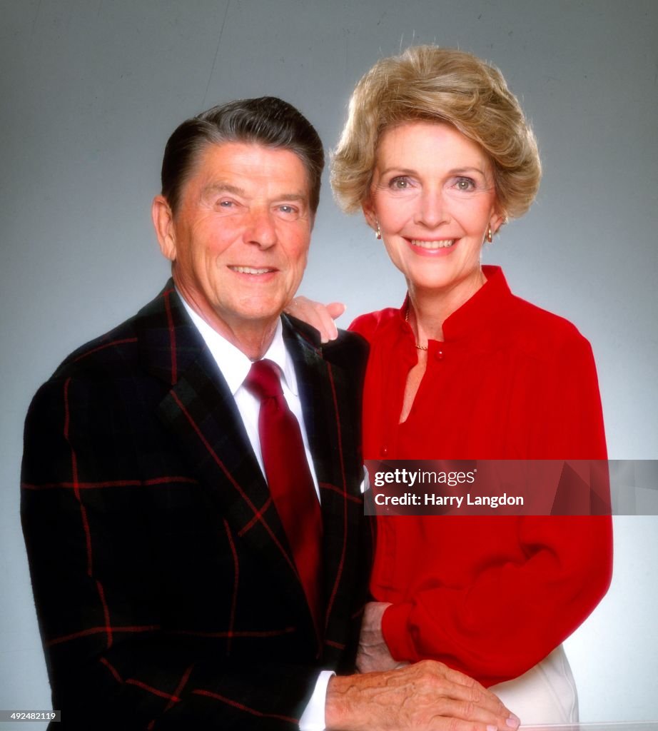 Ronald And Nancy Reagan Portrait Session