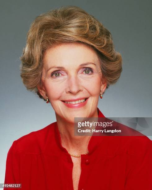 Nancy Reagan poses for a portrait in 1980 in Los Angeles, California.