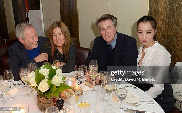 Terry and Tricia Jones and Bryan Ferry and Yi Zhou attend the Deconstructed Project with a private dinner hosted by Caroline Issa, David Shrigley and...