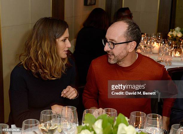 Isabelle Kountoure and Gianluca Longo attend the Deconstructed Project with a private dinner hosted by Caroline Issa, David Shrigley and Massimo...