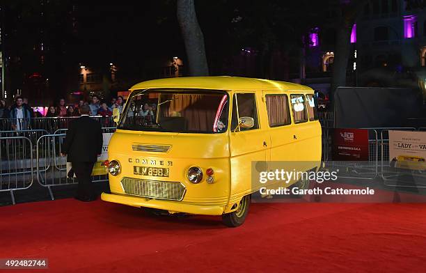 Atmopshere during the Centrepiece Gala, supported by the Mayor of London, for the premiere of 'The Lady In The Van' at Odeon Leicester Square during...