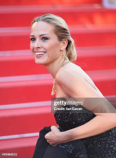 Petra Nemcova attends the "Two Days, One Night" premiere during the 67th Annual Cannes Film Festival on May 20, 2014 in Cannes, France.