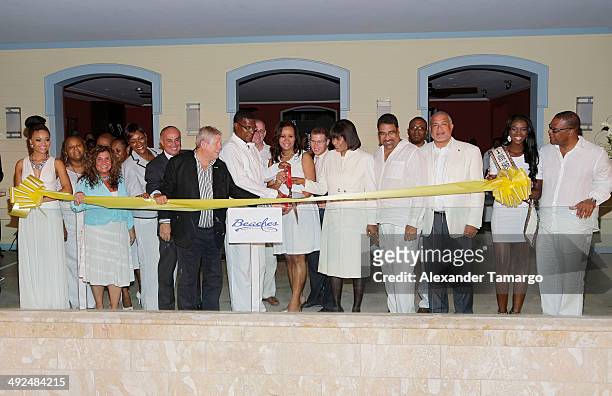 Miss Turks & Caicos 2013 Swenua Adams; Invited Guest of Beaches Turks & Caicos; Emma Cinque; Vice President of the American Academy of Hospitality...